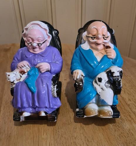 Novelty pair vintage elderly - pair,