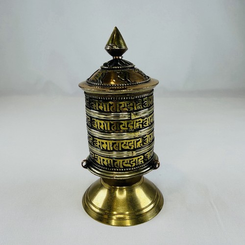Vintage tibetan buddhist brass - buddhist,