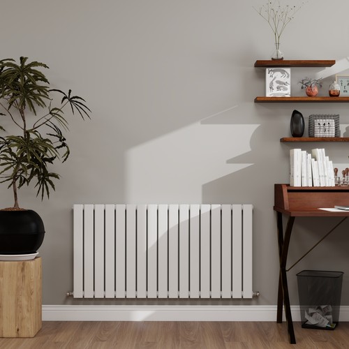 White radiator flat panel - flat,