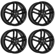 4 Dezent TR black wheels 7.0Jx17 5x100 for Volkswagen Polo 17 Inch rims