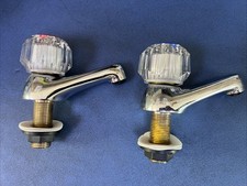 PAIR Armitage Shanks  Fairline Bath Pillar Taps Chrome = SAME DAY DISPATCH