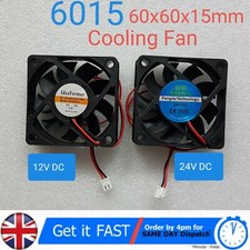 6015 FAN 6cm 60mm X 60mm X 15mm MINI SQUARE BRUSHLESS COOLING FAN 12V 24V DC