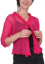 Ladies Frill Cardigan Tie Up