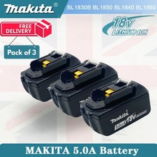 Genuine Makita BL1850 18v 5.0ah LXT Li-ion Battery with Star - TRIPLE PACK