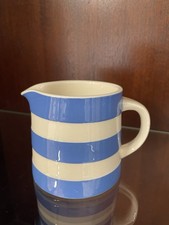 TG Green Cornishware Cloverleaf Stamp Jug 8.5 X 9cm