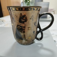 Egyptian Black Cat Black Mug