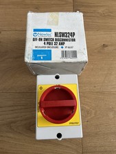 Newlec NLSW324P Off On Switch Disconnector 4 Pole 32 Amp Rotary Isolator IP66