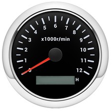 85mm Tachometer 0-12000RPM Rev