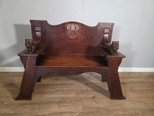 Antique scottish oak arts - antique,