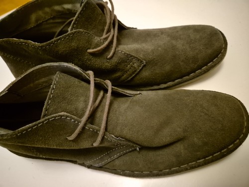 Mens next grey suede - suede,