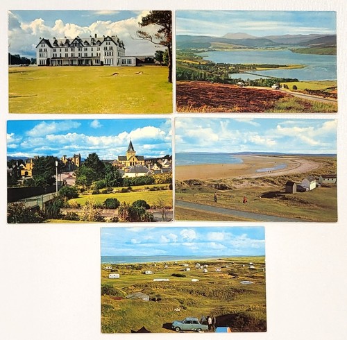 Dornoch postcards five color - postcards;,