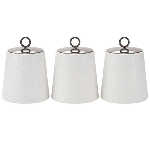 Tea sugar coffee canisters - tea,