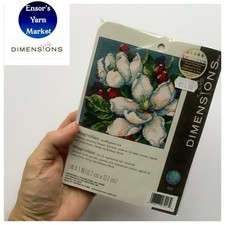 DIMENSIONS Needlepoint / Tapestry kit (Magnolias) 12.7 X 12.7cm 