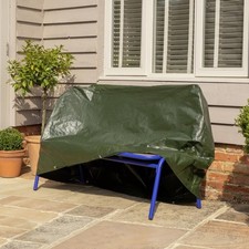 Habitat Basic Green Bench Cover 120cm Weatherproof Polyethylene Furniture