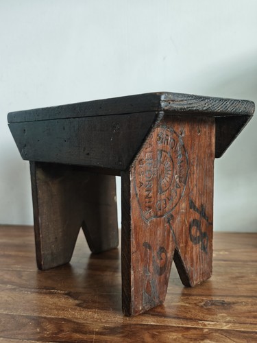 Scratch built milking stool - built,