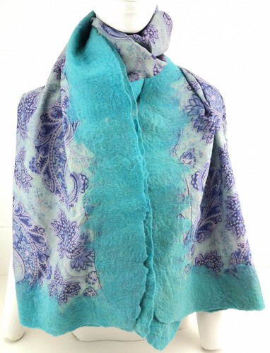 Handmade nuno silk merino - silk, &