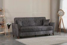 Donence Sofabed in Grey Suede