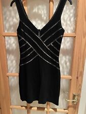 Ladies Black Stretch Sleeveless Minidress. Size 12. Miss Posh