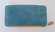 Hotter Blue Suede Large Purse