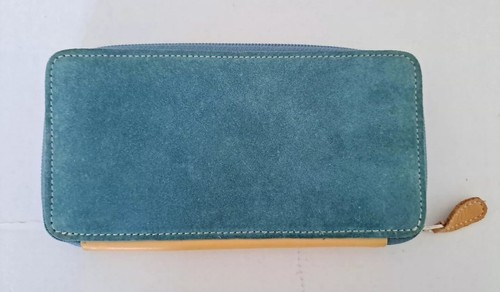 Hotter blue suede large - large, purse