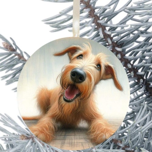 Lurcher dog hanging bauble - lurcher,