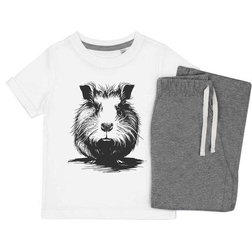Serious guinea pig kids - 'serious,