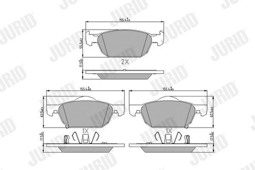 Brake pad set disc - brake,