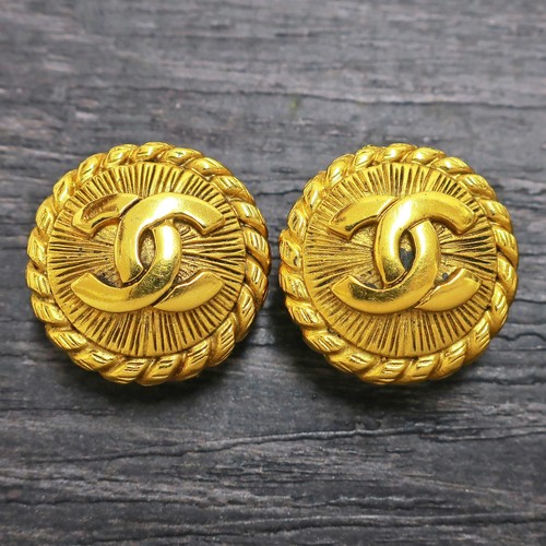 Chanel gold plated logos - plated, cc