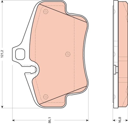For trw gdb1758 brake pad - trw,