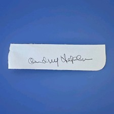 SIGNED Audrey Hepburn Page Cut