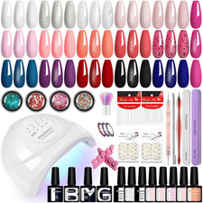 Phoenixy Gel Nail Kit, 48 Effects Gel Nail Polish Set with 48W Manicure Lamp 