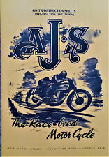 AJS 7R Motorcycle Instruction