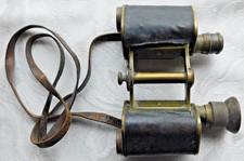 WW1 ? VINTAGE GERMAN CARL ZEISS FELDSTECHER AGENT JH STEWARD LONDON BINOCULARS