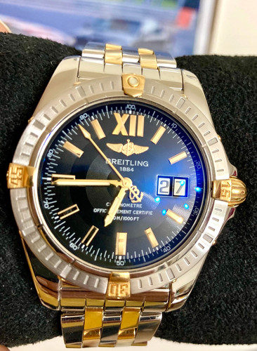 Breitling cockpit 18ct gold - breitling,