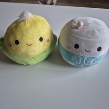 5" Squishmallow Flip A Mallows Ronnie Cow/Millie Milk  Arnel Popcorn/Conrad Corn