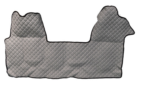 Gray eco leather floor covers - gray,