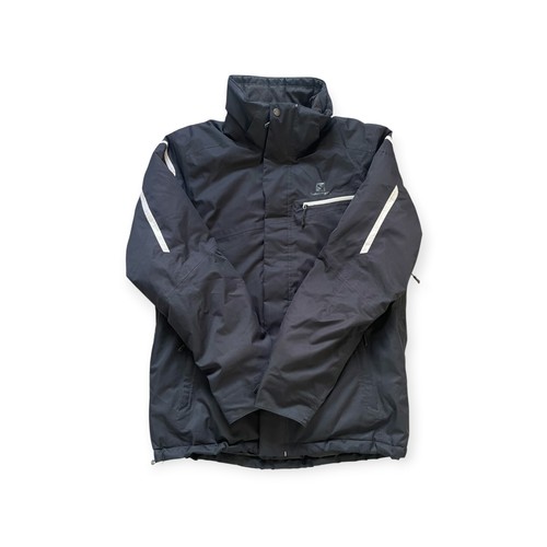 Salomon black ski jacket - black,