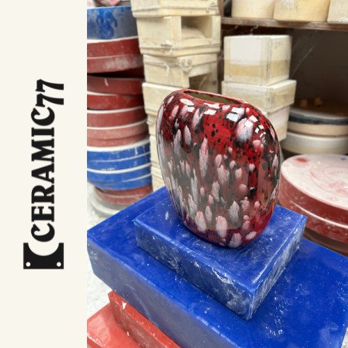 Oval bud vase ceramic mould - oval,