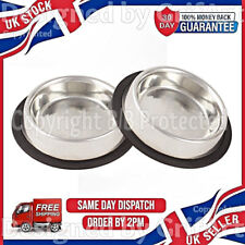 TWO PET CAT DOG WATER FOOD