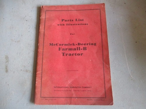 Mccormick deering farmall - farmall, b
