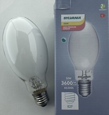 Sylvania 50W SON E  ES E27 HIGH PRESSURE SODIUM LAMP 2050K 3600lm 50 Watts 20717