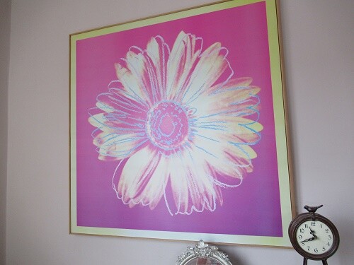 Warhol daisy picture yellow - -,