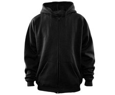 GENTS PLAIN BLACK ZIP UP