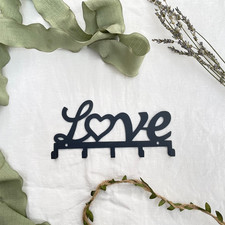 Love - Metal Key, Coat, Towel