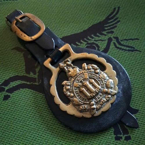 Vintage military horse brass - vintage,