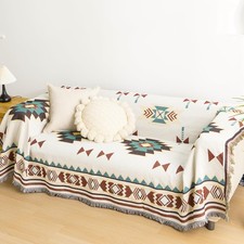 VANJOROY Aztec Navajo Sofa Large Throw Blanket for 2 3 Seater Settees,100%