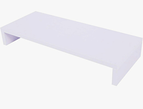 White desktop monitor stand - white,