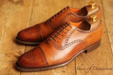 Santoni Burnished Tan Brown