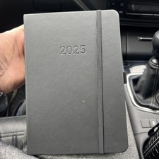 Letts of London Memo A5 week to view 2025 diary - concrete