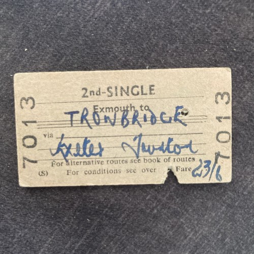 Railway ticket exmouth - ,